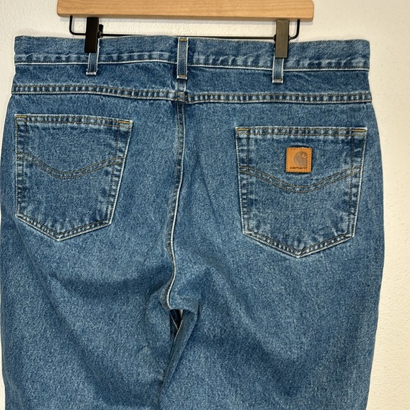 Carhartt Men's Slim Fit Heavyweight 5 Pocket Tapered Jean 38 X 32 Stonewash - Picture 4 of 7